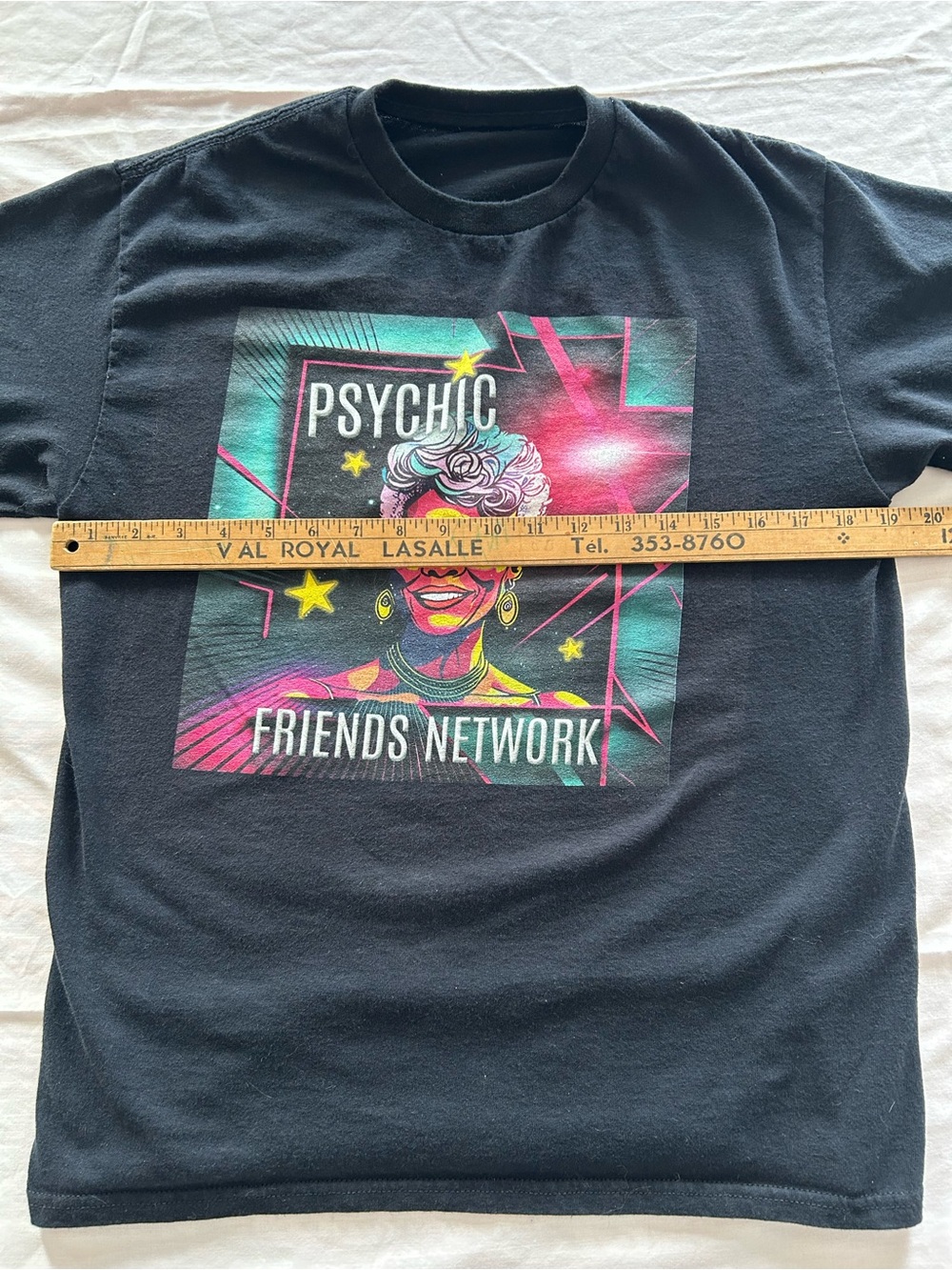 Retro Psychic Friends Network Graphic Tee T Shirt Retro 80s Dionne Warwick - Picture 3 of 5